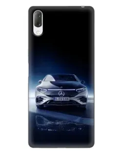 Чехол для Sony Xperia L3 с картинкой «Ночной Mercedes EQ»