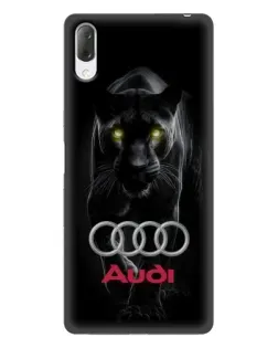 Чехол для Sony Xperia L3 с картинкой «Пантера и Audi»