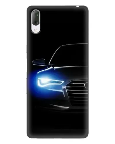 Чехол для Sony Xperia L3 с картинкой «Неоновый взгляд Audi»