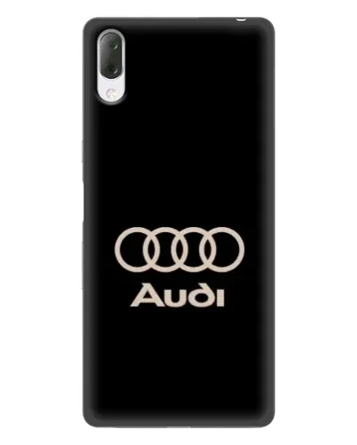 Чехол для Sony Xperia L3 с картинкой «Audi — золотой логотип»