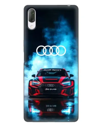 Чехол для Sony Xperia L3 с картинкой «Audi Sport — неон»
