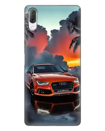 Чехол для Sony Xperia L3 с картинкой «Audi — закат»