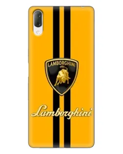 Чехол для Sony Xperia L3 с картинкой «Lamborghini Stripe желтый» Чехол для Sony Xperia L3 с картинкой «Lamborghini Stripe желтый»