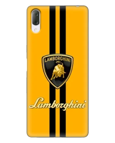 Чехол для Sony Xperia L3 с картинкой «Lamborghini Stripe желтый»