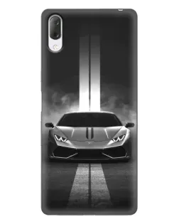 Чехол для Sony Xperia L3 с картинкой «Lamborghini симметрия дорог» Чехол для Sony Xperia L3 с картинкой «Lamborghini симметрия дорог»