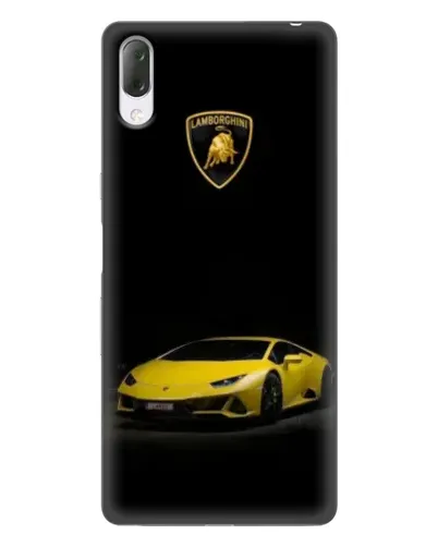 Чехол для Sony Xperia L3 с картинкой «Lamborghini желтый акцент»