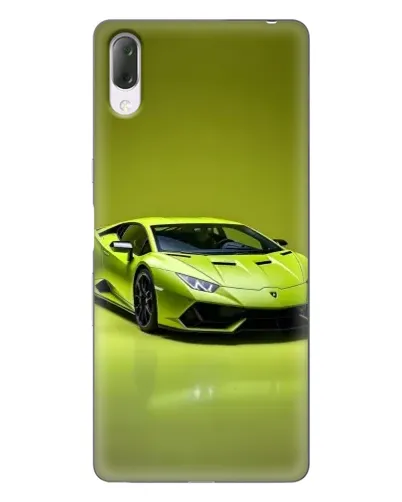 Чехол для Sony Xperia L3 с картинкой «Салатовый Lamborghini Huracan»