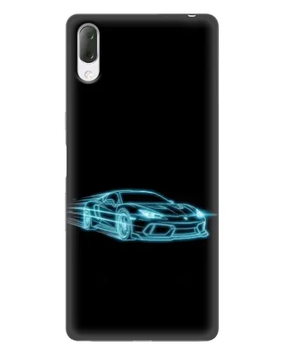 Чехол для Sony Xperia L3 с картинкой «Неоновый контур Lamborghini»