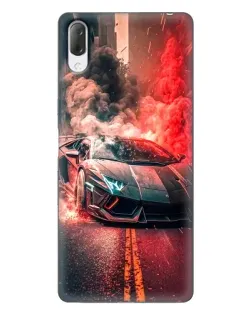 Чехол для Sony Xperia L3 с картинкой «Lamborghini красный дым» Чехол для Sony Xperia L3 с картинкой «Lamborghini красный дым»