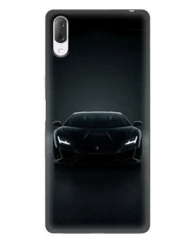 Чехол для Sony Xperia L3 с картинкой «Черный Lamborghini Aventador»