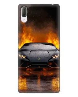 Чехол для Sony Xperia L3 с картинкой «Lamborghini в огне» Чехол для Sony Xperia L3 с картинкой «Lamborghini в огне»