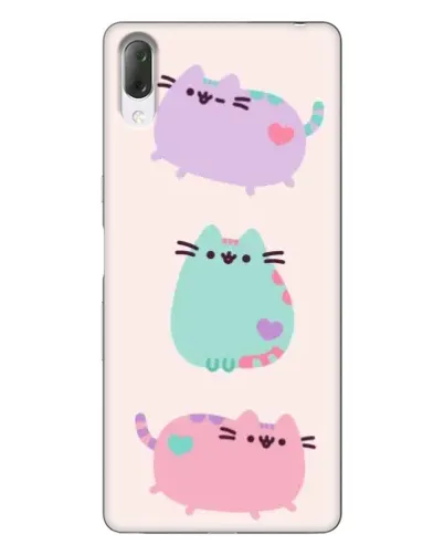Чехол для Sony Xperia L3 с картинкой «Pusheen трио» Чехол для Sony Xperia L3 с картинкой «Pusheen трио»