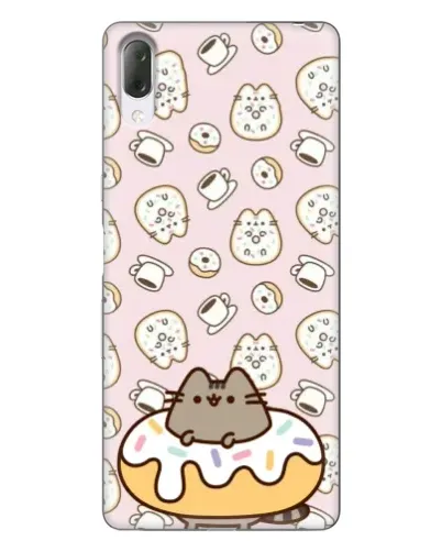 Чехол для Sony Xperia L3 с картинкой «Пушин на пончике» Чехол для Sony Xperia L3 с картинкой «Пушин на пончике»