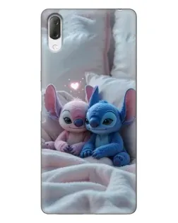 Чехол для Sony Xperia L3 с картинкой «Плюшевые Стич Ангел»