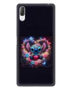 Чехол для Sony Xperia L3 с картинкой «Stitch в цветах»