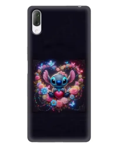 Чехол для Sony Xperia L3 с картинкой «Stitch в цветах»