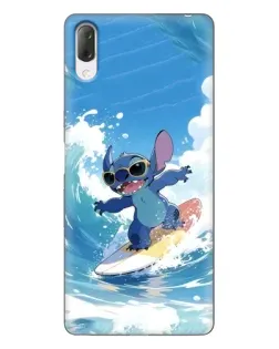 Чехол для Sony Xperia L3 с картинкой «Стич на волне»