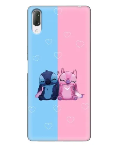Чехол для Sony Xperia L3 с картинкой «Stitch и Angel Love»