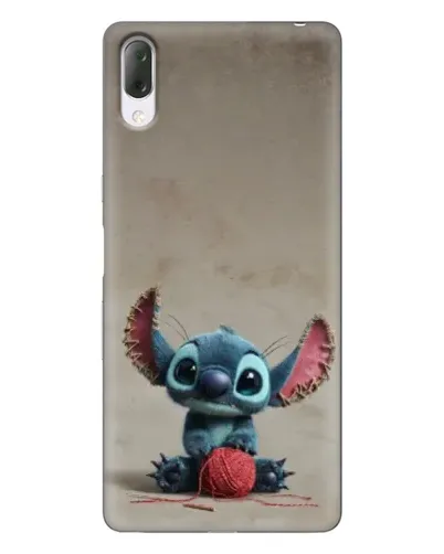 Чехол для Sony Xperia L3 с картинкой «Стич на коричневом фоне»