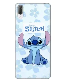 Чехол для Sony Xperia L3 с картинкой «Stitch среди цветов»