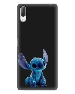 Чехол для Sony Xperia L3 с картинкой «Стич на черном»