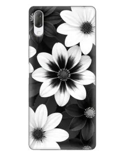 Чехол для Sony Xperia L3 с картинкой «Монохромные астры»