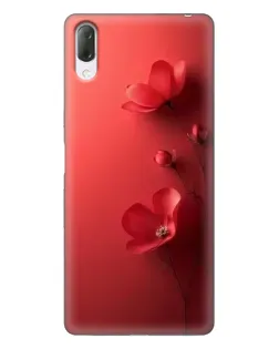 Чехол для Sony Xperia L3 с картинкой «Маковые соцветия»