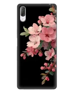 Чехол для Sony Xperia L3 с картинкой «Розовая ветка сакуры»