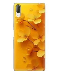 Чехол для Sony Xperia L3 с картинкой «Золотые лепестки»