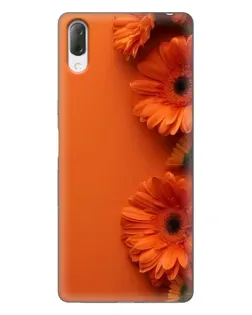Чехол для Sony Xperia L3 с картинкой «Оранжевые герберы»