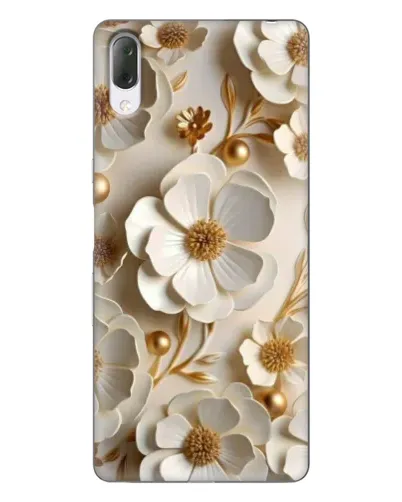 Чехол для Sony Xperia L3 с картинкой «Белие бумажние  цвети»