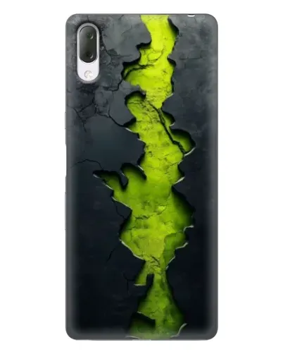 Чехол для Sony Xperia L3 с картинкой «Салатовый разлом скалы»