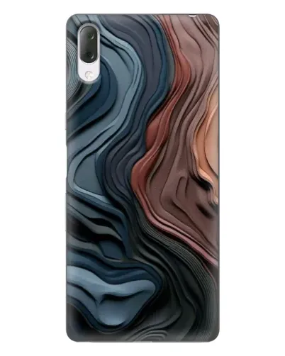 Чехол для Sony Xperia L3 с картинкой «Цветные волны каньона»