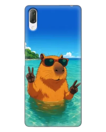 Чехол для Sony Xperia L3 с картинкой «Морская капибара»
