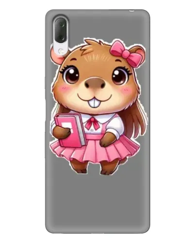 Чехол для Sony Xperia L3 с картинкой «Девочка капибара»