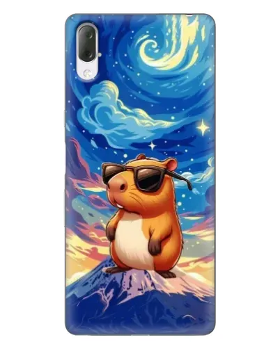 Чехол для Sony Xperia L3 с картинкой «Капибара Ван Гога»