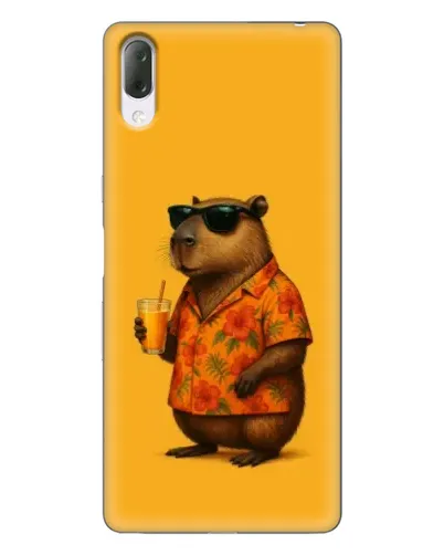 Чехол для Sony Xperia L3 с картинкой «Капибара на отдыхе»