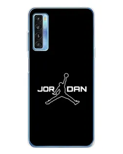 Чехол для TCL 20L Plus с картинкой «Nike Pink Swirl»