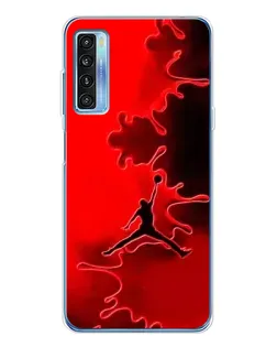 Чехол для TCL 20L Plus с картинкой «Jordan Red Smoke»
