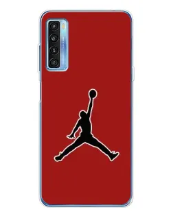 Чехол для TCL 20L Plus с картинкой «Jordan Red Back»