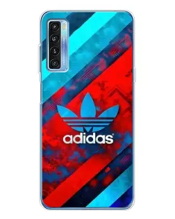 Чехол для TCL 20L Plus с картинкой «Абстракция Adidas»