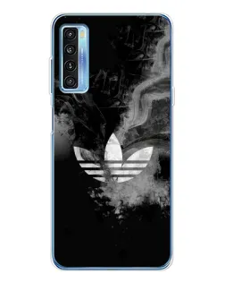 Чехол для TCL 20L Plus с картинкой «Абстрактный дым Adidas»
