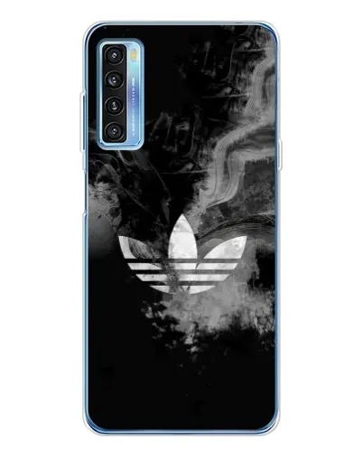 Чехол для TCL 20L Plus с картинкой «Абстрактный дым Adidas»