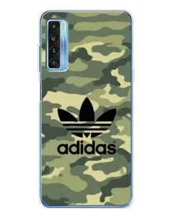 Чехол для TCL 20L Plus с картинкой «Милитари стиль Adidas»