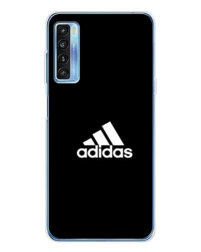 Чехол для TCL 20L Plus с картинкой «Черная классика Adidas»