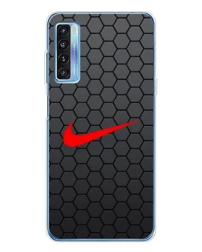 Чехол для TCL 20L Plus с картинкой «Nike — карбоновая сетка» Чехол для TCL 20L Plus с картинкой «Nike — карбоновая сетка»