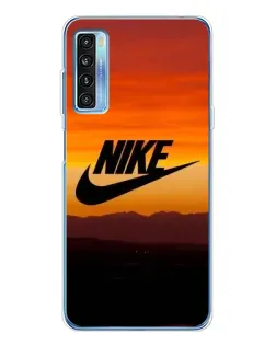 Чехол для TCL 20L Plus с картинкой «Nike — вечерний горизонт»