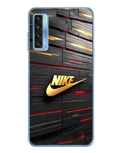 Чехол для TCL 20L Plus с картинкой «Золотой Nike на металле» Чехол для TCL 20L Plus с картинкой «Золотой Nike на металле»