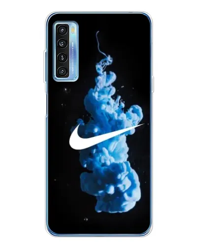 Чехол для TCL 20L Plus с картинкой «Nike и синий дым» Чехол для TCL 20L Plus с картинкой «Nike и синий дым»