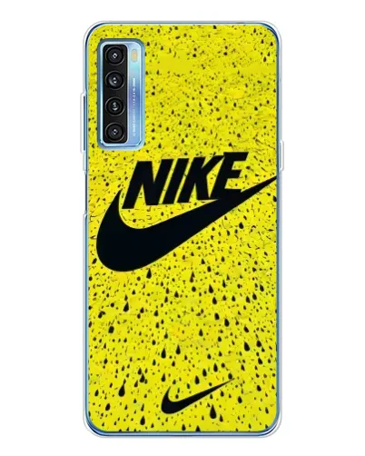 Чехол для TCL 20L Plus с картинкой «Желтый текстурный Nike» Чехол для TCL 20L Plus с картинкой «Желтый текстурный Nike»